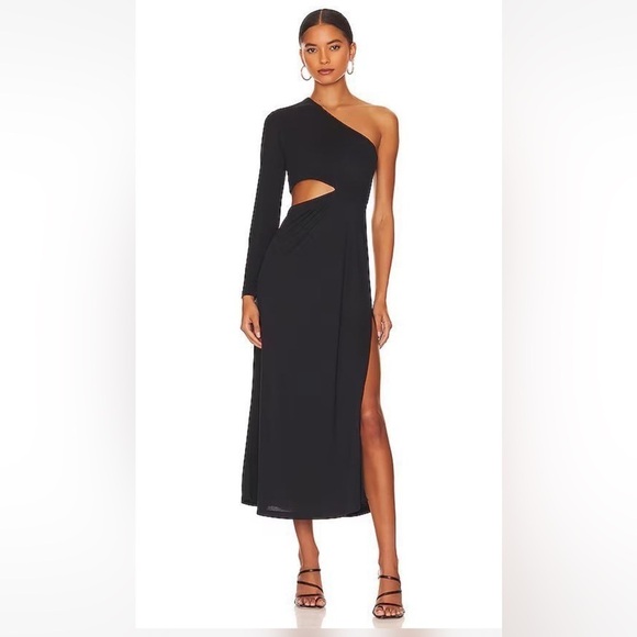 NWOT ALLSAINTS Mary Maxi Dress in Black - Picture 1 of 8